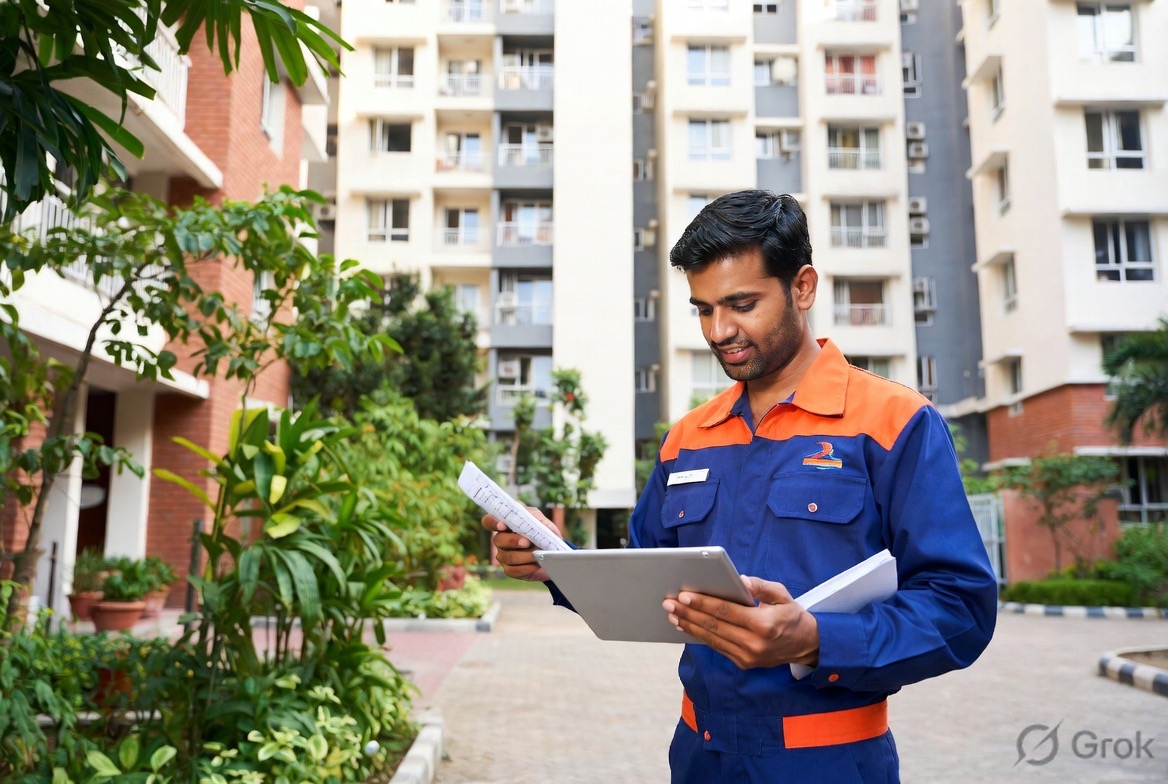 Building inspection and checklist review