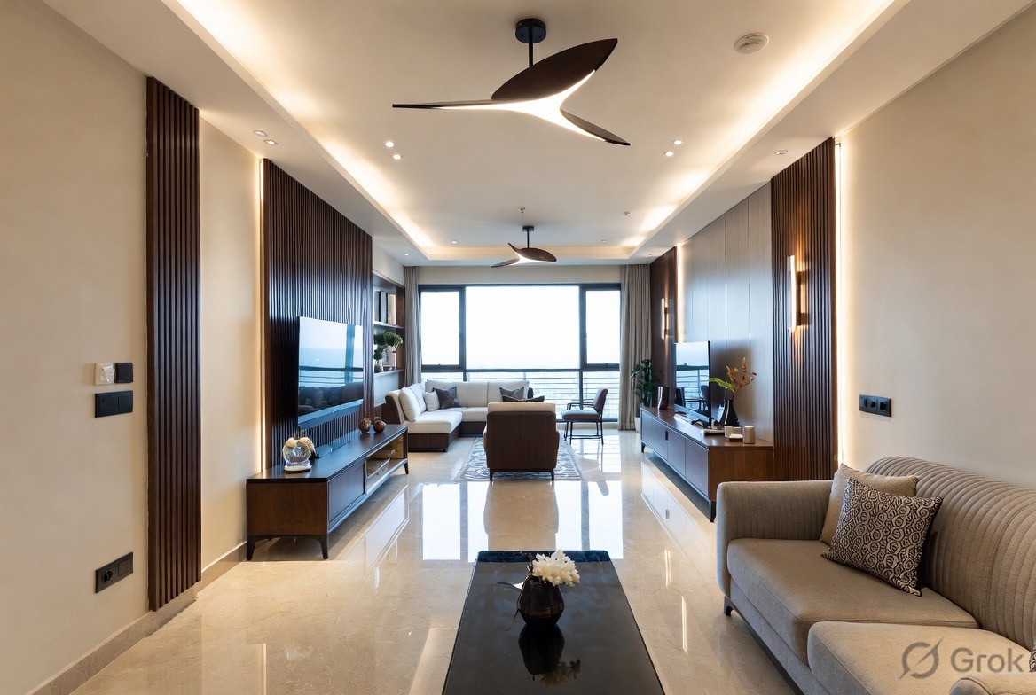 Finished and well maintained apartment interior