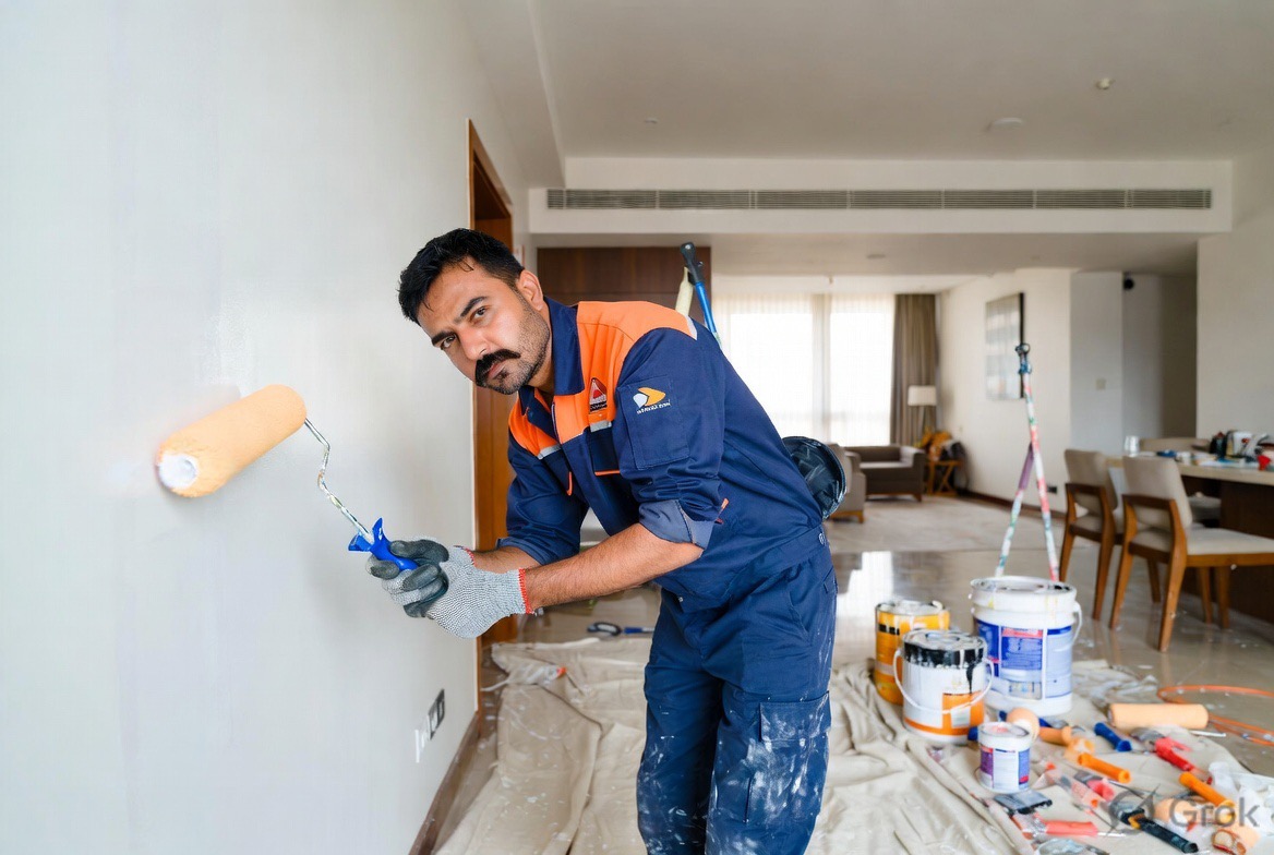 Professional interior painting work